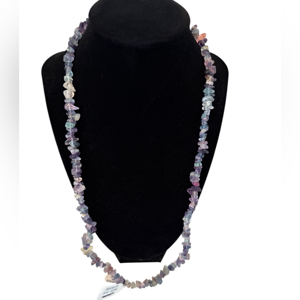 NWT Free People Blue and Purple Necklace with adjustable slider clasp